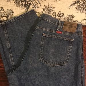 Wrangler jeans relaxed straight leg like new plus size 42/30